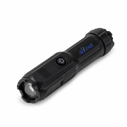 AHTAR Compact LED Flashlight – 140 Lumens, Zoomable