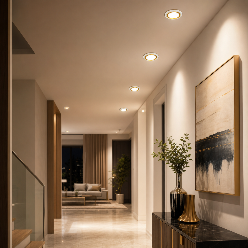 AHTAR 5/6-Inch LED Recessed Light Trim – 750 Lumens, 5 CCT