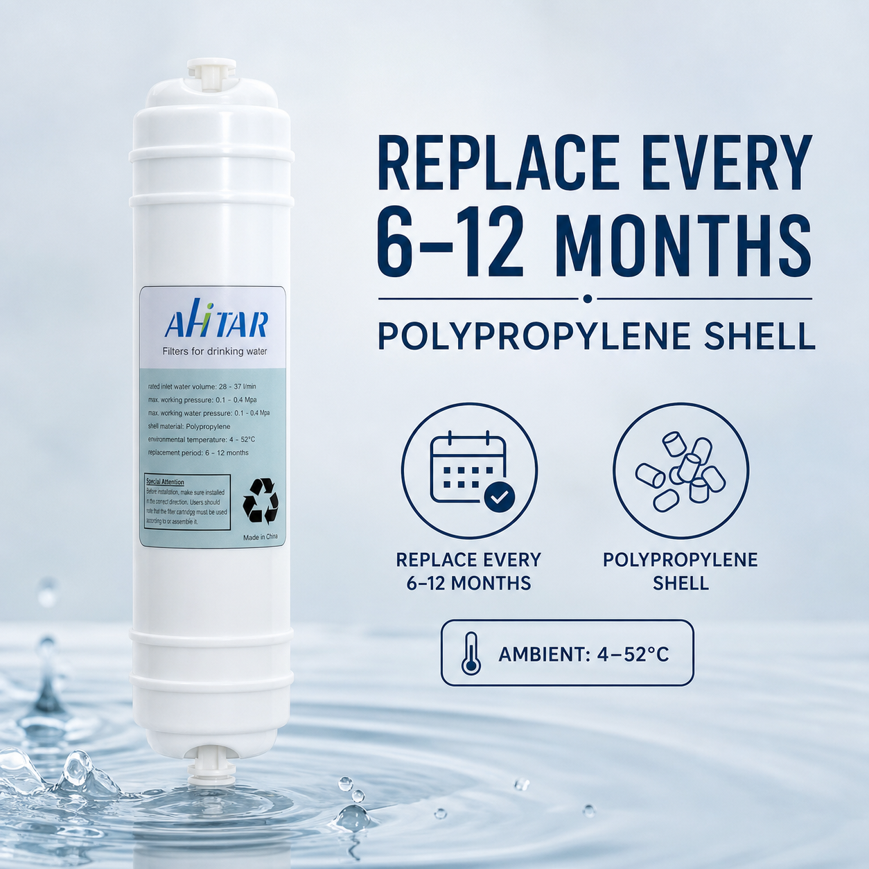 AHTAR EF-6000 Compatible Filter Cartridge – 6,000 Gallon