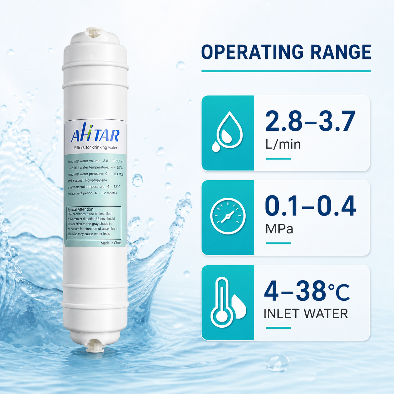 AHTAR EF-6000 Compatible Filter Cartridge – 6,000 Gallon